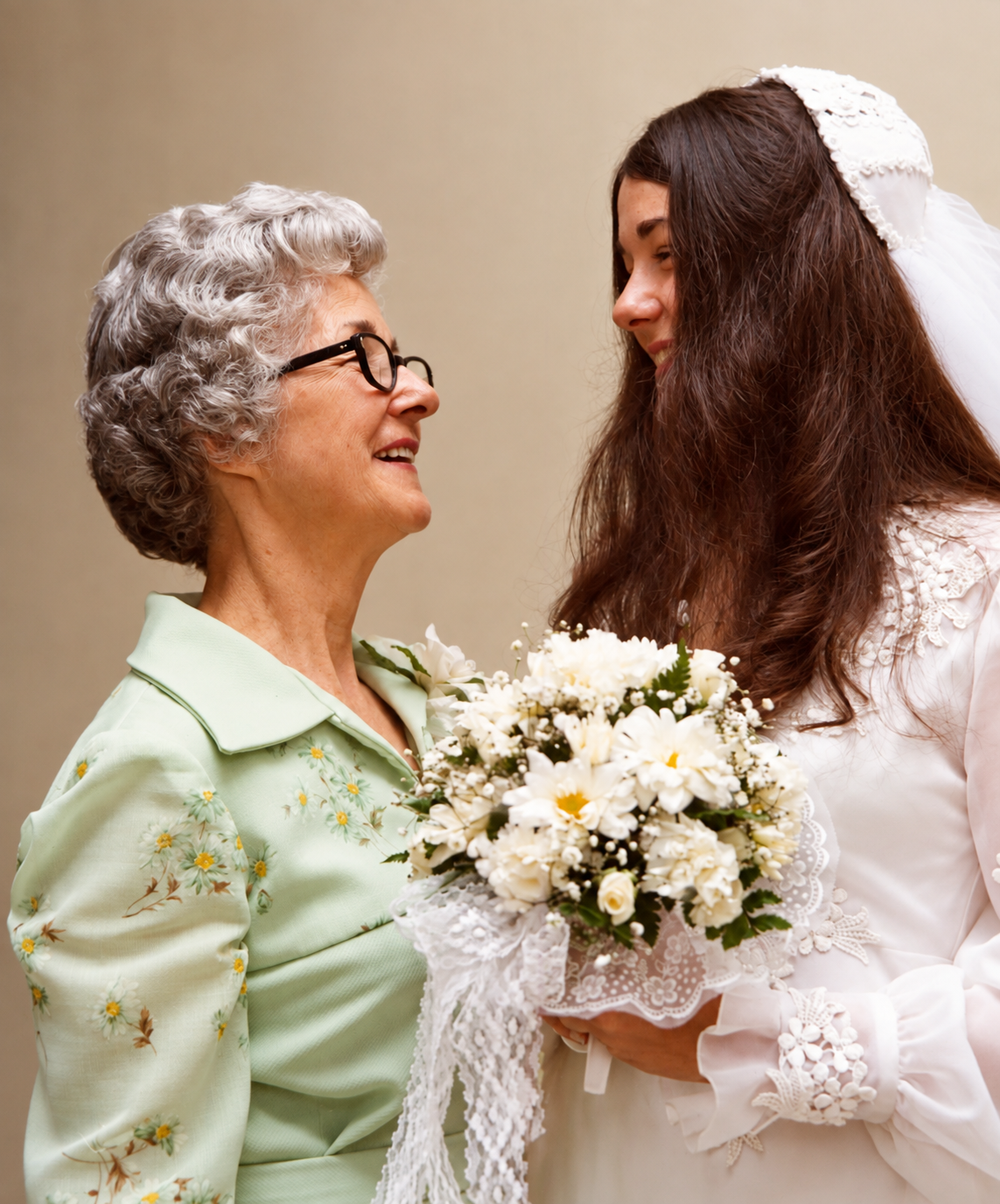 A family embrace during the wedding celebration