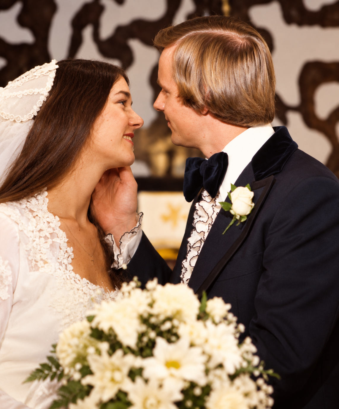 A wedding portrait of Cindy and Ray